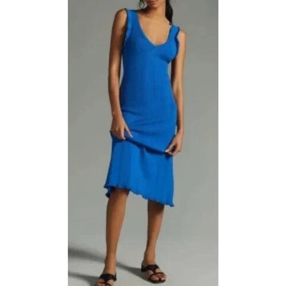 Anthropologie Blue Maxi Dress